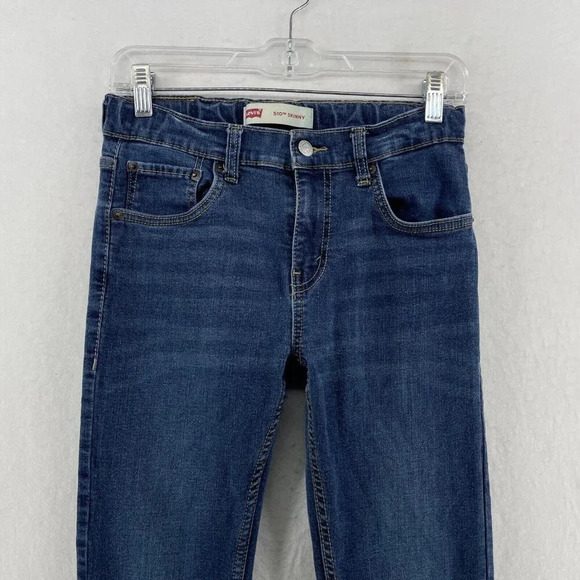 Levi's 510 Jeans Womens Sz 16 Blue Medium Wash Skinny Mid-Rise Stretch Denim - Picture 6 of 12